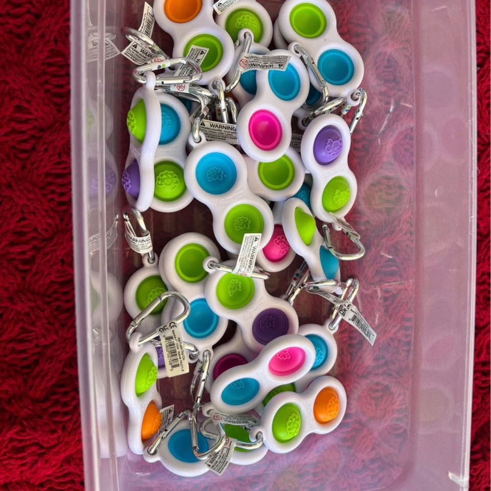 Bundle of 25 new Fat Brain Toys Simpl Dimpl great stocking stuffers